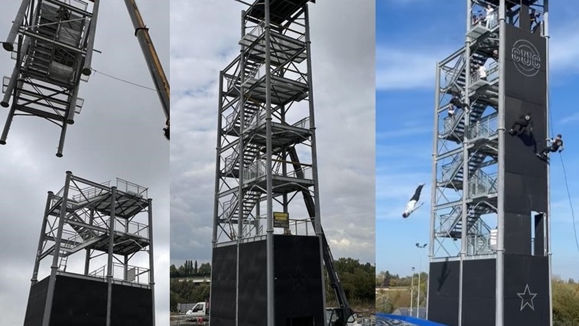 Tour de cascade MFR 2024 - conception/fabrication/pose  Inauguration Octobre 2024 