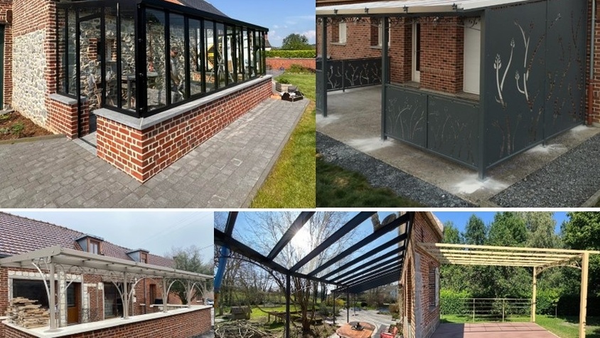 Verrière et pergola